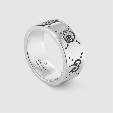 Gucci Ghost Silver Ring 